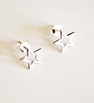 Sterling Silver Star Studs